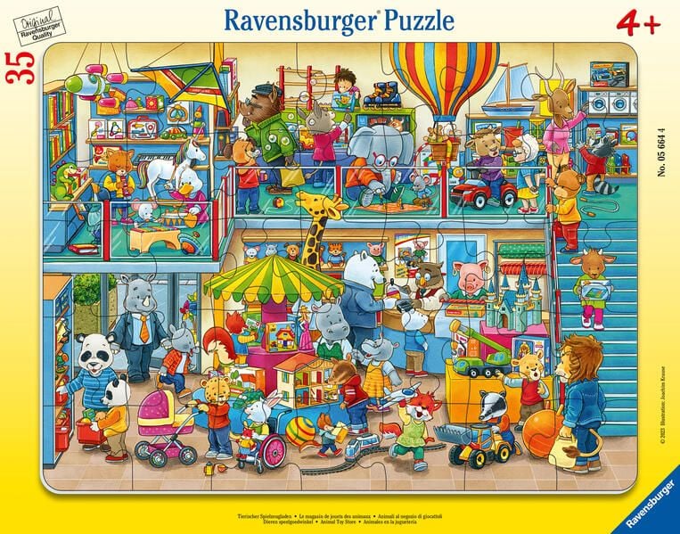 Ravensburger suur plaatpusle 35 tk Loomade mänguasjapood 1 Ravensburger suur plaatpusle 35 tk Loomade mänguasjapood