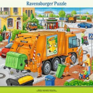 Ravensburger suur plaatpusle 35 tk Prügiauto