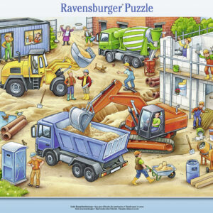 Ravensburger suur plaatpusle 40 tk Suured tööautod