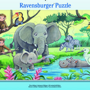 Ravensburger väike plaatpusle 15 tk Aafrikaloomad