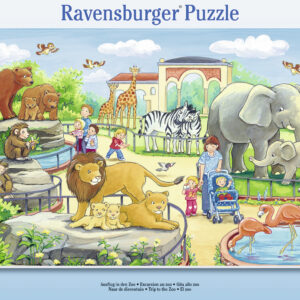 Ravensburger väike plaatpusle 15 tk Reis loomaaeda