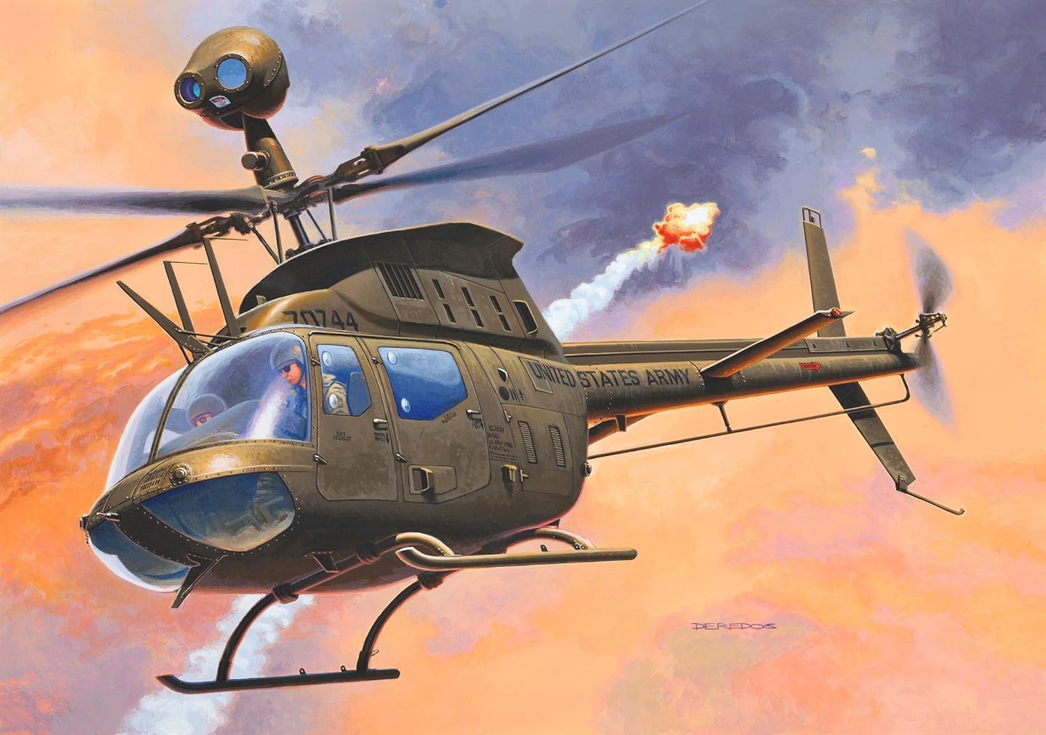 Revell liimitav mudel helikopter Bell OH-58D Kiowa 1:72 2 Revell liimitav mudel helikopter Bell OH-58D Kiowa 1:72 - Image 2