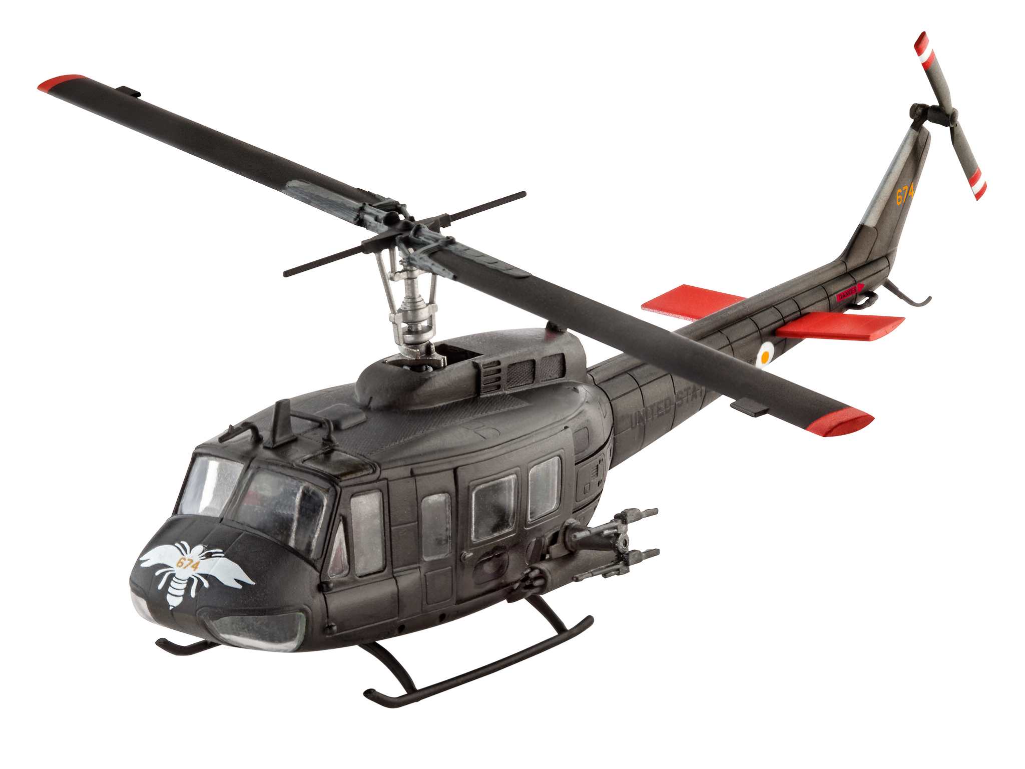 Revell liimitav mudel helikopter Bell UH-1H Gunship 1:100 2 Revell liimitav mudel helikopter Bell UH-1H Gunship 1:100 - Image 2