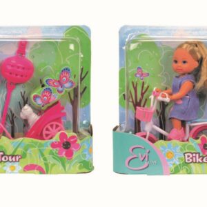 Simba nukk Evi jalgratta ja lemmikloomaga 2 erinevat