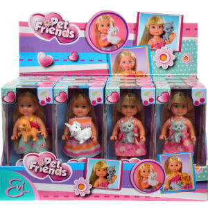 Simba nukk Evi lemmikloomadega 3 erinevat