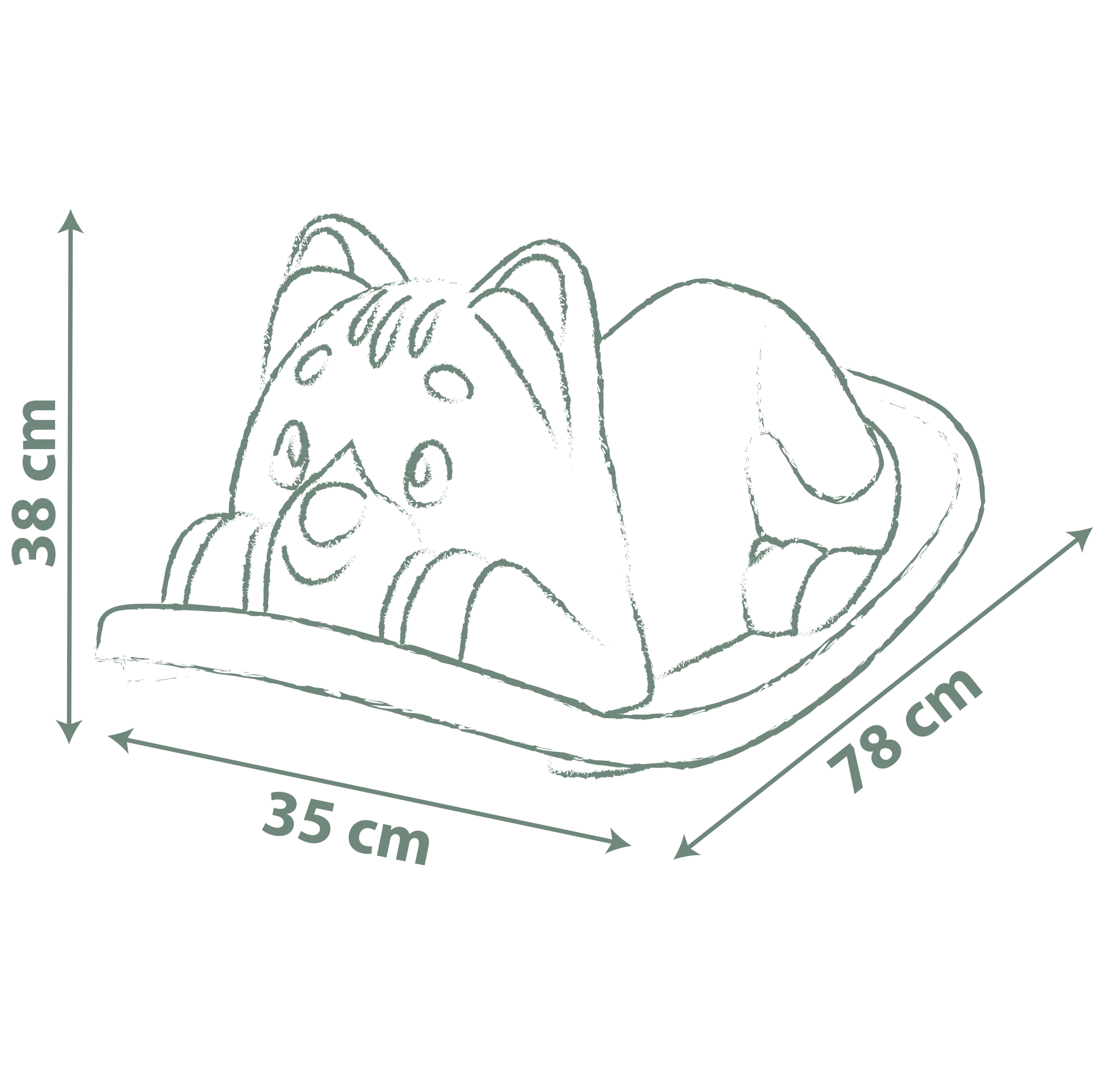 Smoby kassikujuline kiik - roheline 3 Smoby kassikujuline kiik - roheline - Image 3