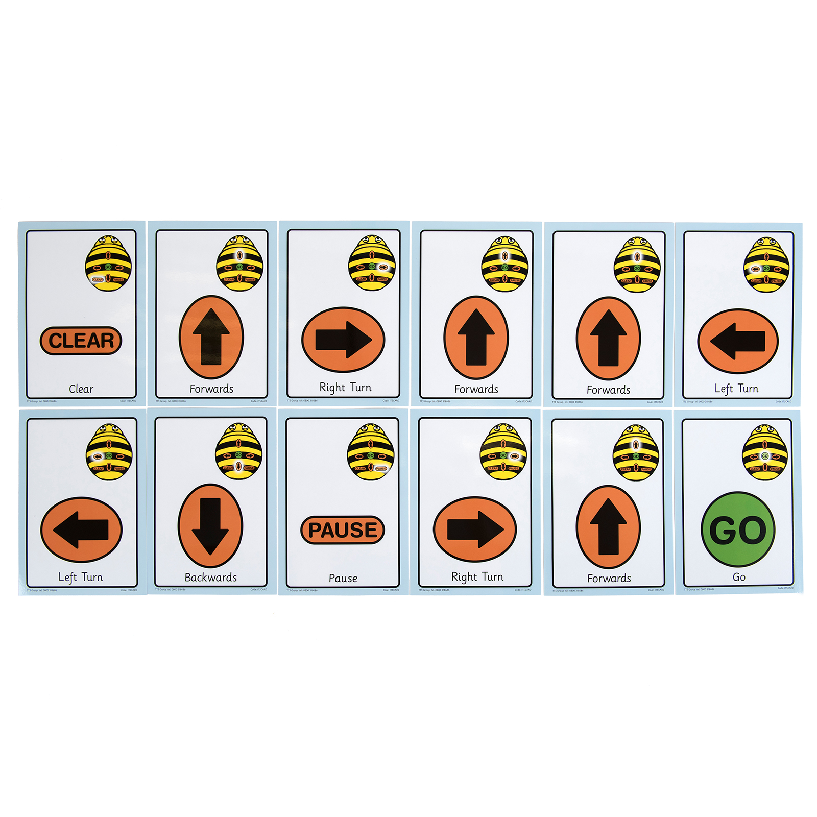 TTS Bee-Bot käsukaardid 1 TTS Bee-Bot käsukaardid