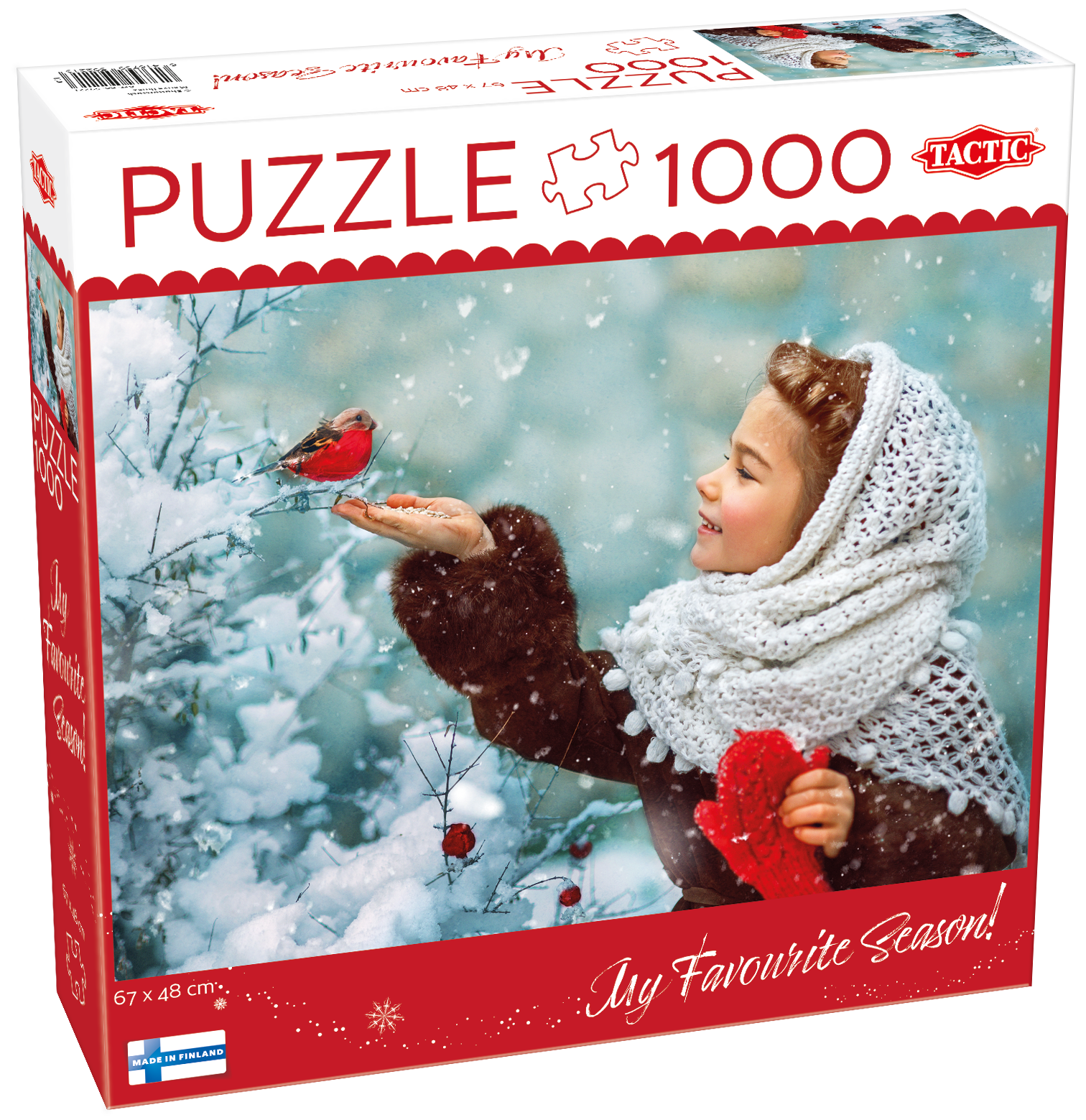 Tactic pusle 1000 tk Tüdruk punaste käpikutega 1 Tactic pusle 1000 tk Tüdruk punaste käpikutega